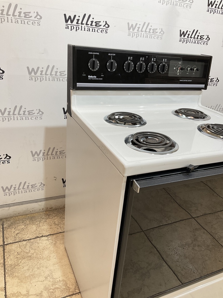 Caloric Used Electric Stove 220volts (40/50AMP) 30inches {no cord} (White/Black)