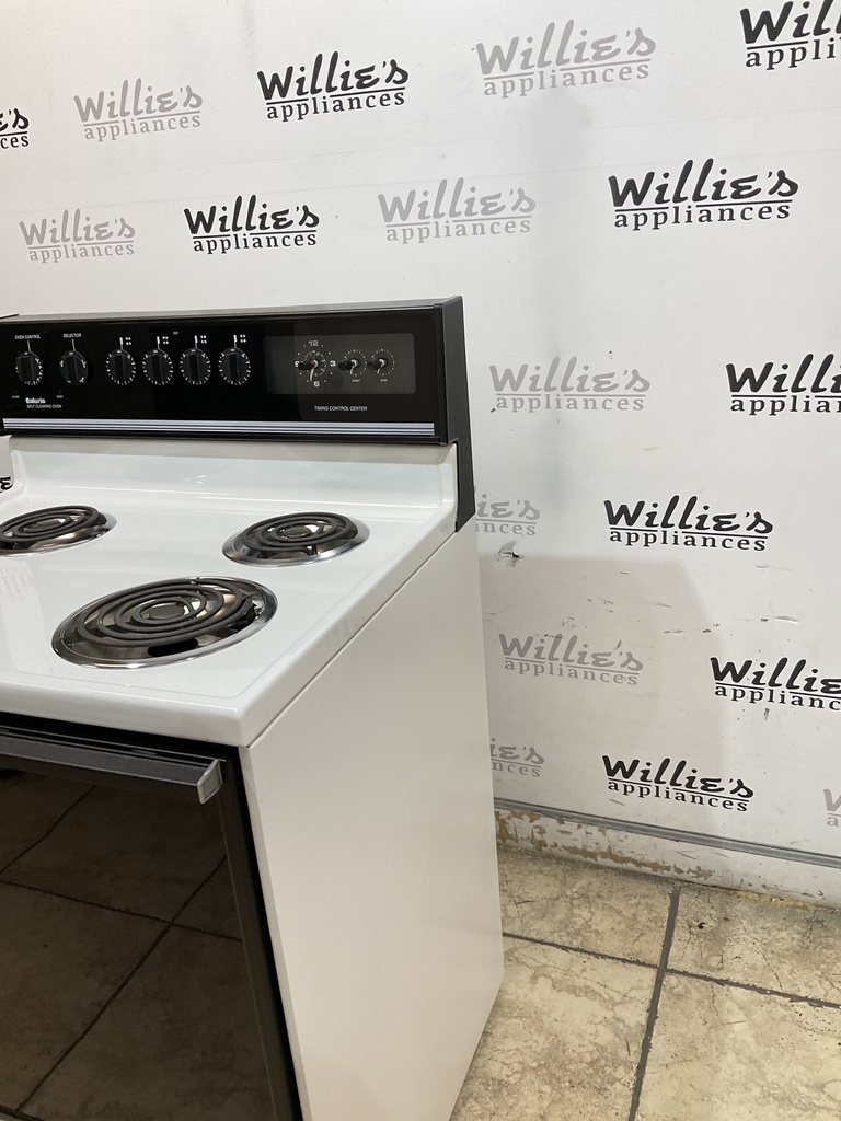 Caloric Used Electric Stove 220volts (40/50AMP) 30inches {no cord} (White/Black)