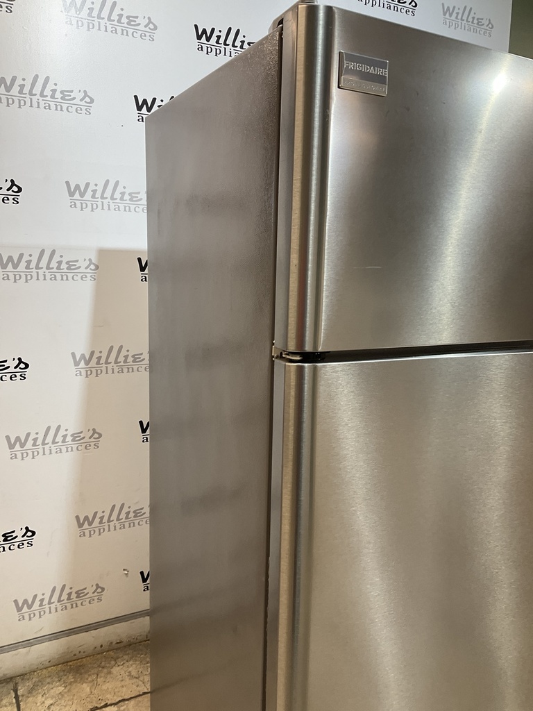 Frigidaire Used Refrigerator Top and Bottom 30x66 (Stainless Steel) 