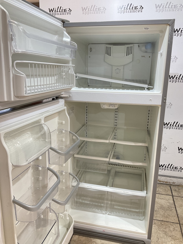 Frigidaire Used Refrigerator Top and Bottom 30x66 (Stainless Steel) 