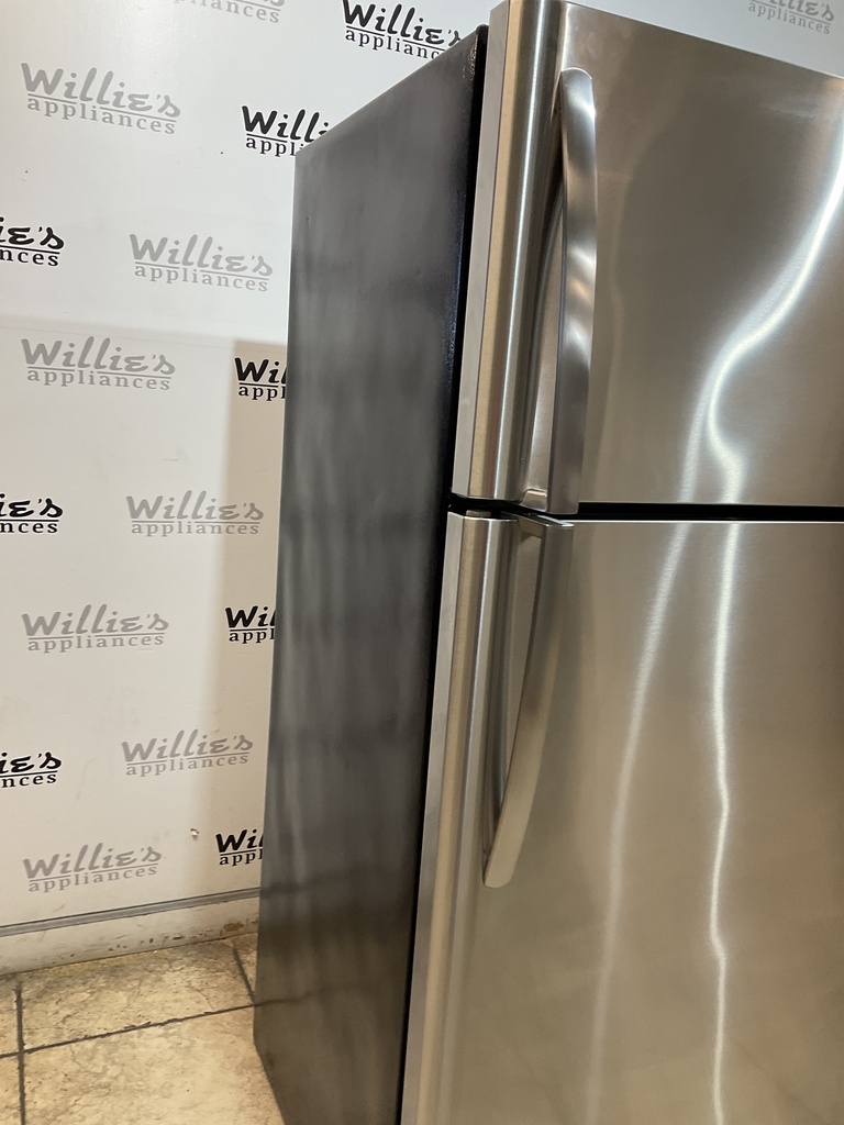 Frigidaire Used Refrigerator Top and Bottom 30x66 (Stainless Steel) 