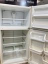 Whirlpool Used Refrigerator Top and Bottom 33x66 (Bisque) 