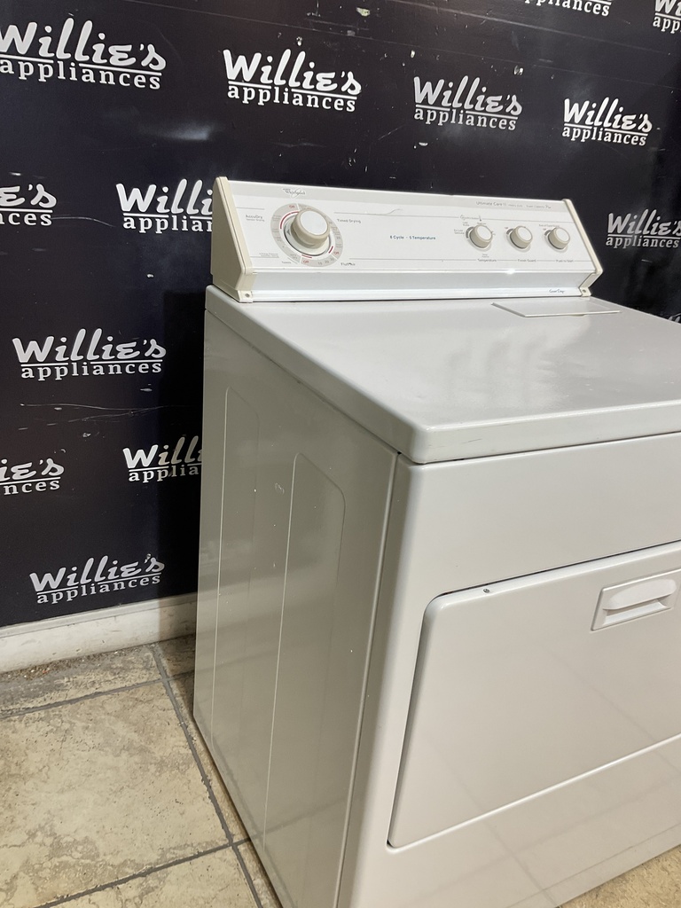 Whirlpool Used Electric Dryer 220volts (30 AMP) 29inches {no cord} (White) 