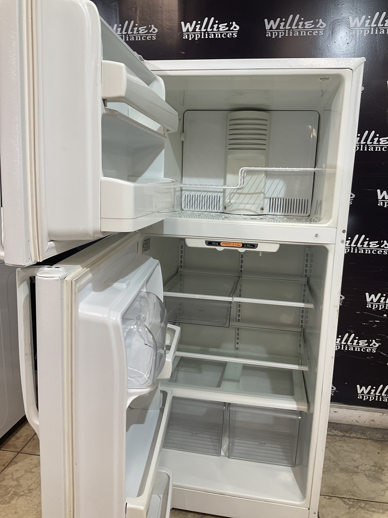 Ge Used Refrigerator Top and Bottom 30x66 1/2” (white) 