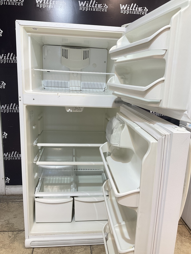 Frigidaire Used Refrigerator Top and Bottom 30x66 (White) 