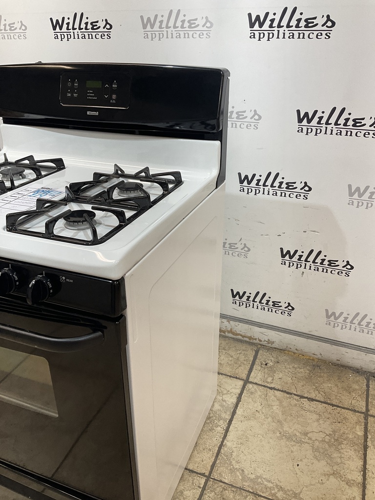 Kenmore Used Natural Gas Stove 30inches (white/black) 