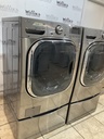 Lg Used Electric Set Washer/Dryer Front-load 220volts (30AMP) 27inches {3 prong} (Grey)