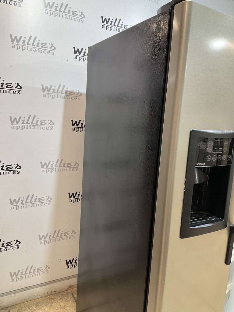 Hotpoint Used Refrigerator Side by Side 36x69 1/2” (Stainless Steel) 