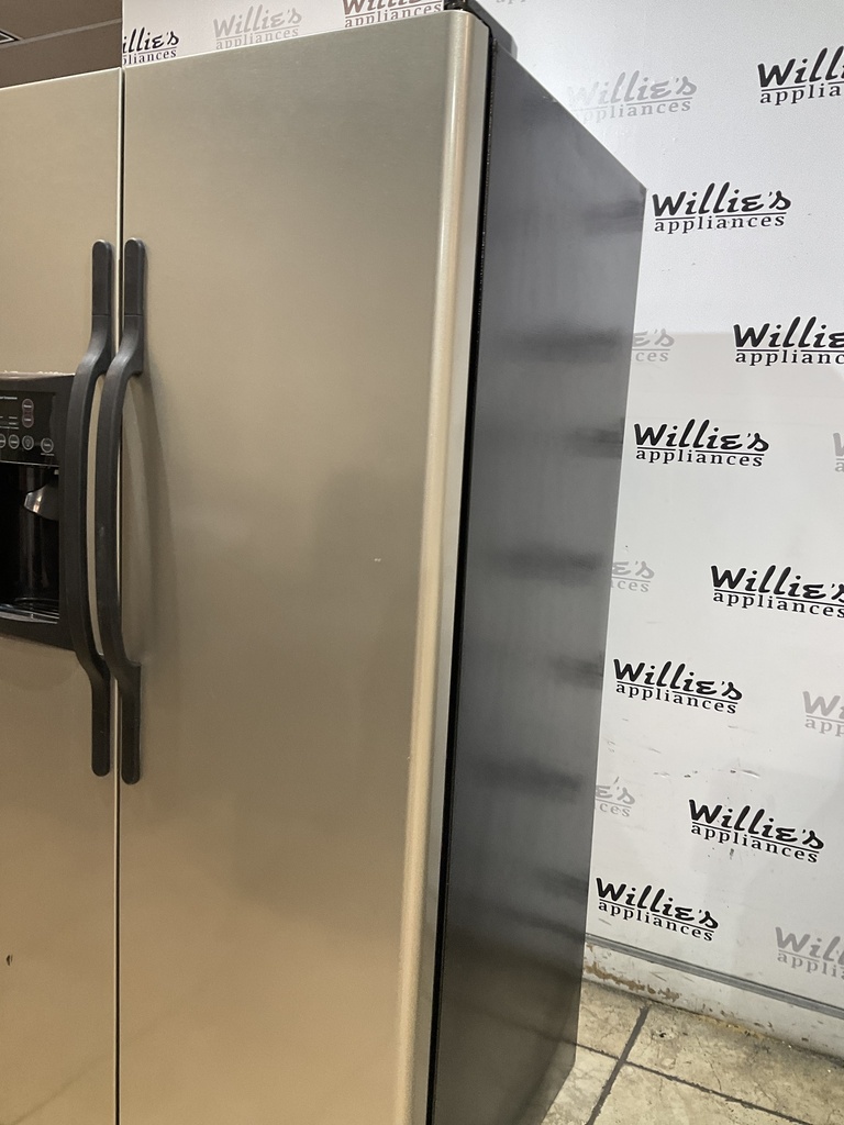 Hotpoint Used Refrigerator Side by Side 36x69 1/2” (Stainless Steel) 