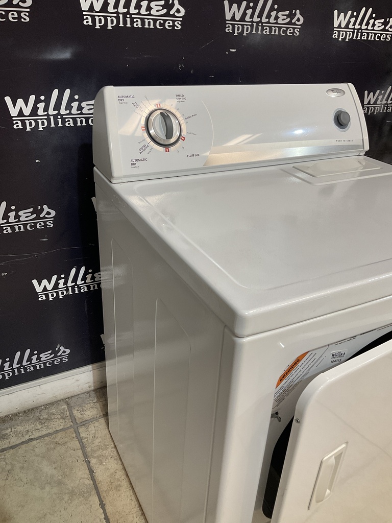 Whirlpool Used Electric Dryer 220volts (30 AMP) 29inches {4 prong} (white) 