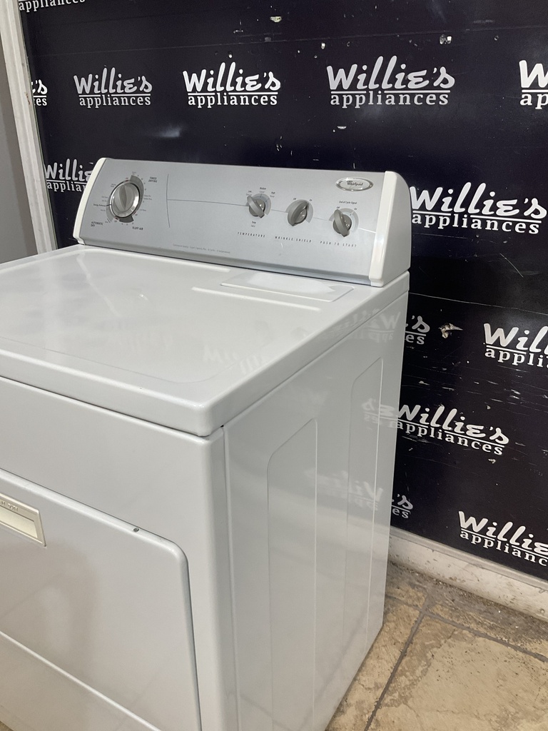 Whirlpool Used Electric Dryer 220volts (30 AMP) 29inches {3 prong} (White) 