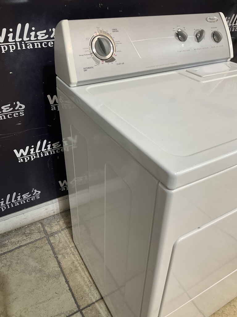 Whirlpool Used Electric Dryer 220volts (30 AMP) 29inches {3 prong} (White) 