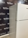 Hotpoint Used Refrigerator top and bottom 28x61 1/2” (White)