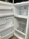Hotpoint Used Refrigerator top and bottom 28x61 1/2” (White)
