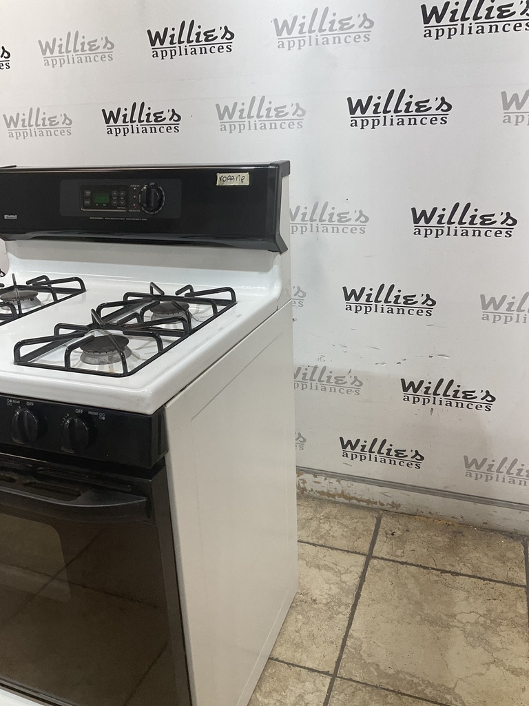 Kenmore Used Gas Propane Stove 30inches (White/black) 