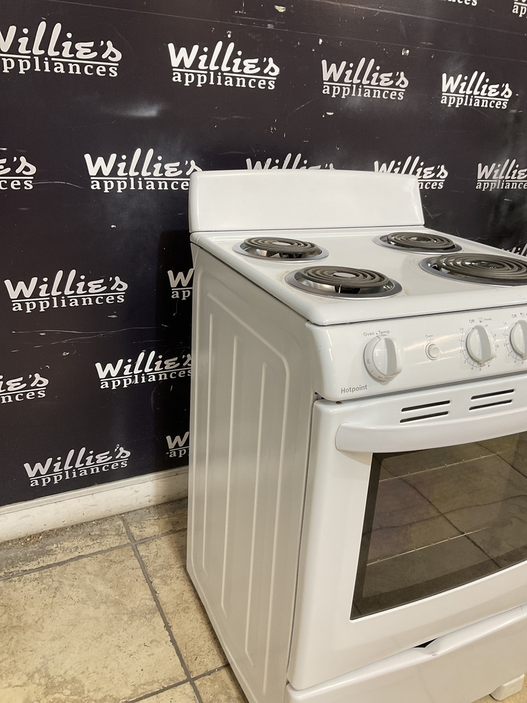 Hotpoint Used Electric Stove 220volts (40/50 AMP) 24inches {no cord} (White) 