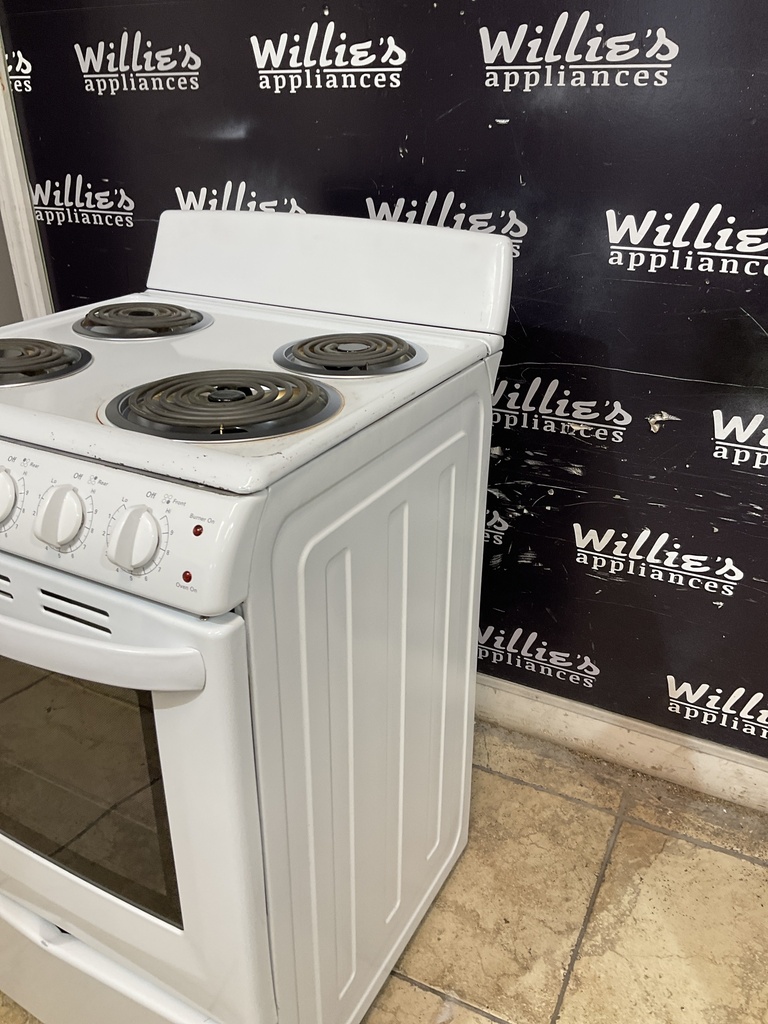 Hotpoint Used Electric Stove 220volts (40/50 AMP) 24inches {no cord} (White) 