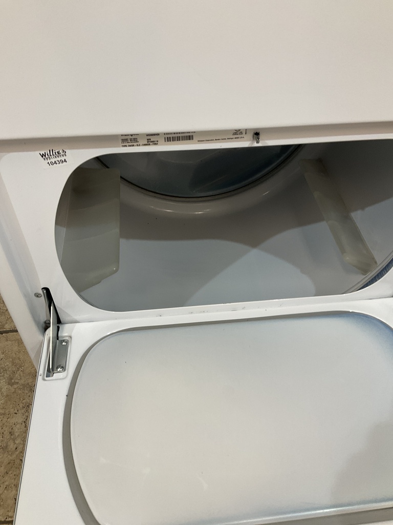 Whirlpool Used Electric Dryer 220volts (30 AMP) 29inches {4 prong} (White)