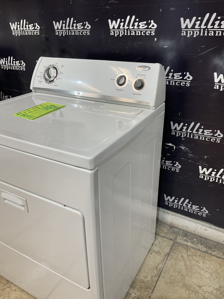 Whirlpool Used Electric Dryer 220volts (30 AMP) 29inches {4 prong} (White)