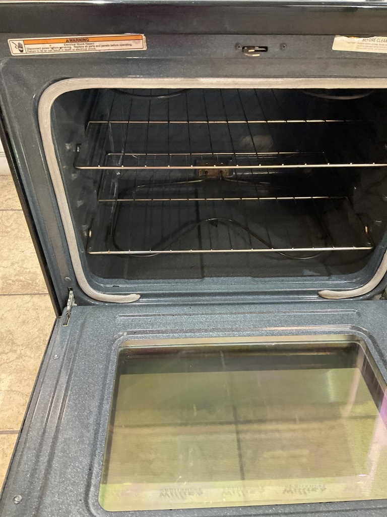 Whirlpool Used Electric Stove 220volts (40/50 AMP) 30inches {4 prong} (Stainless steel) 