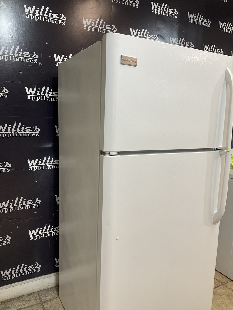 Frigidaire Used Refrigerator Top and Bottom 30x65 1/2” (White) 