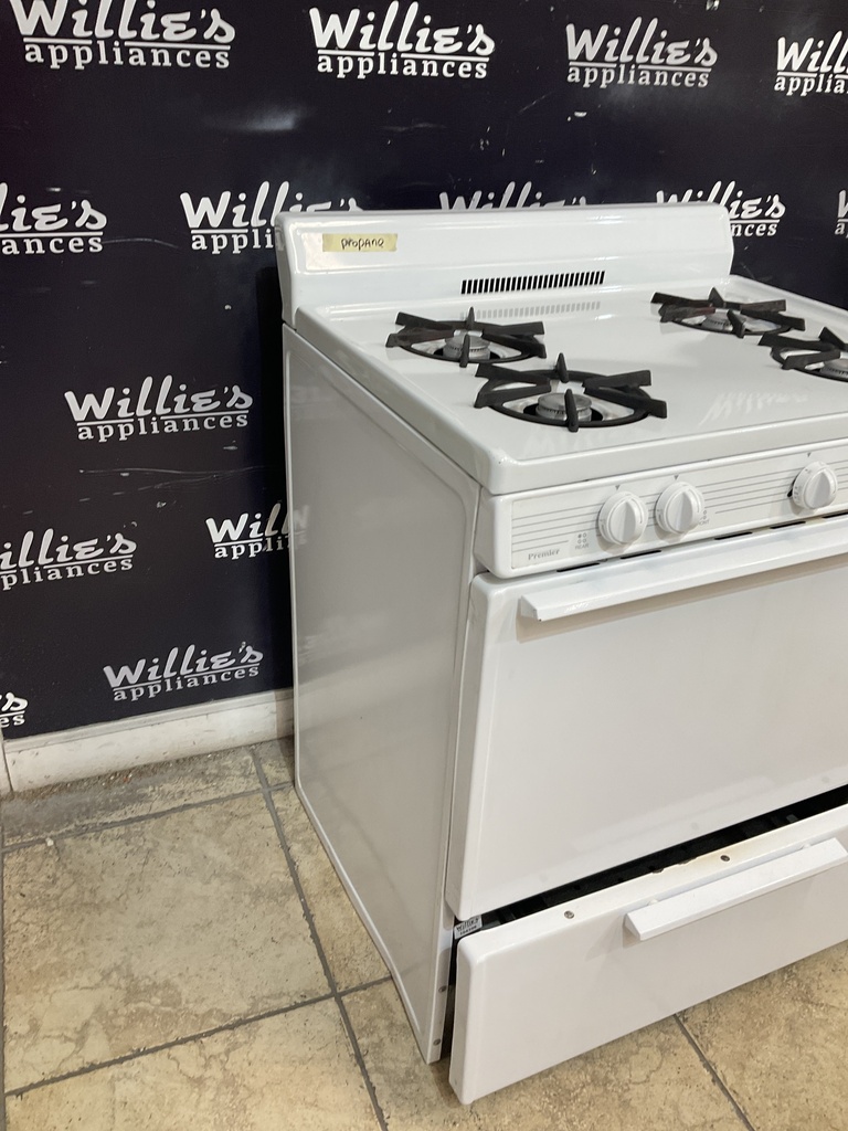 Premier Used Gas Propane Stove 30inches (White) 
