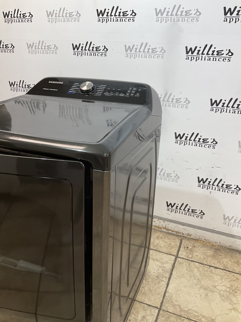 Samsung Used Electric Dryer 220volts (30 AMP) 27inches {4 prong} (Dark Grey) 