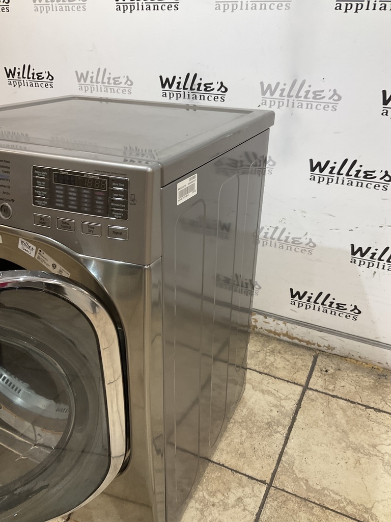 Lg Used Electric Dryer 220volts (30 AMP) 27inches {3 prong} (Grey) 