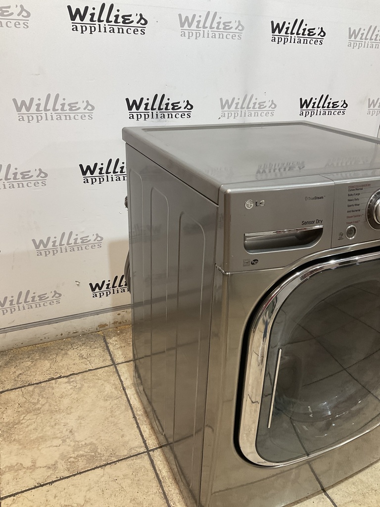 Lg Used Electric Dryer 220volts (30 AMP) 27inches {3 prong} (Grey) 