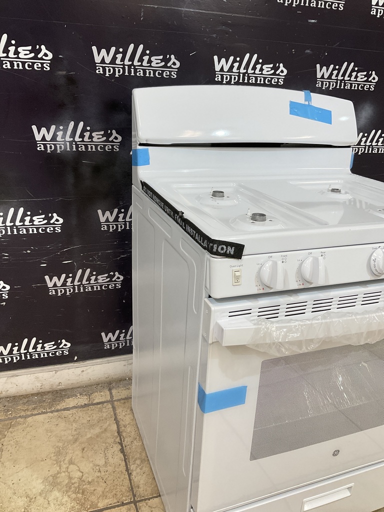 Ge Open Box Natural Gas Stove 30inches (white)