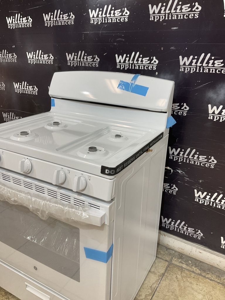 Ge Open Box Natural Gas Stove 30inches (white)