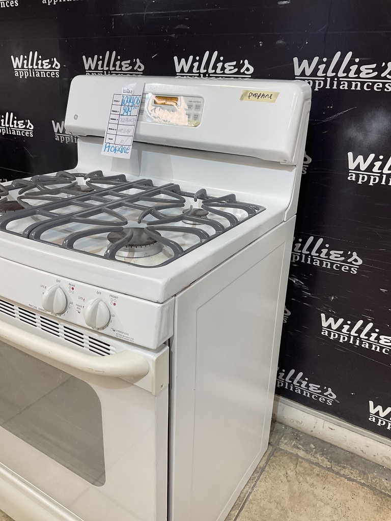 Ge Used Gas Propane Stove 30inches (White) 