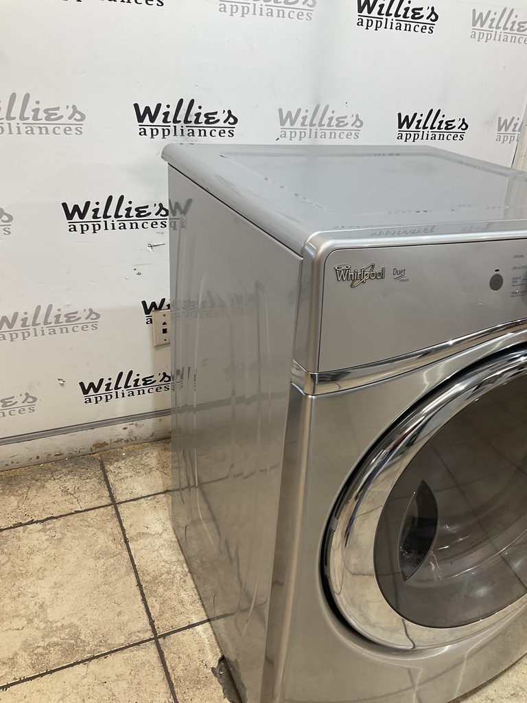 Whirlpool Used Electric Dryer 220volts (30 AMP) 27inches {4 prong} (Grey) 