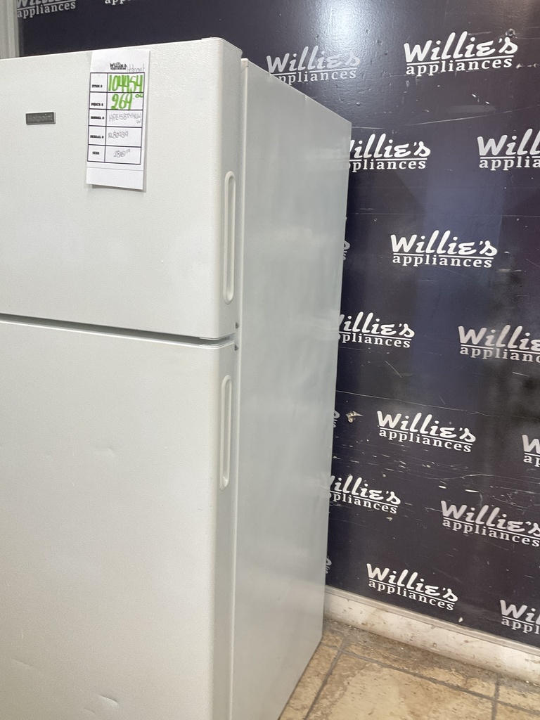 Hotpoint Used Refrigerator Top and Bottom 28x61 1/2” (White) 