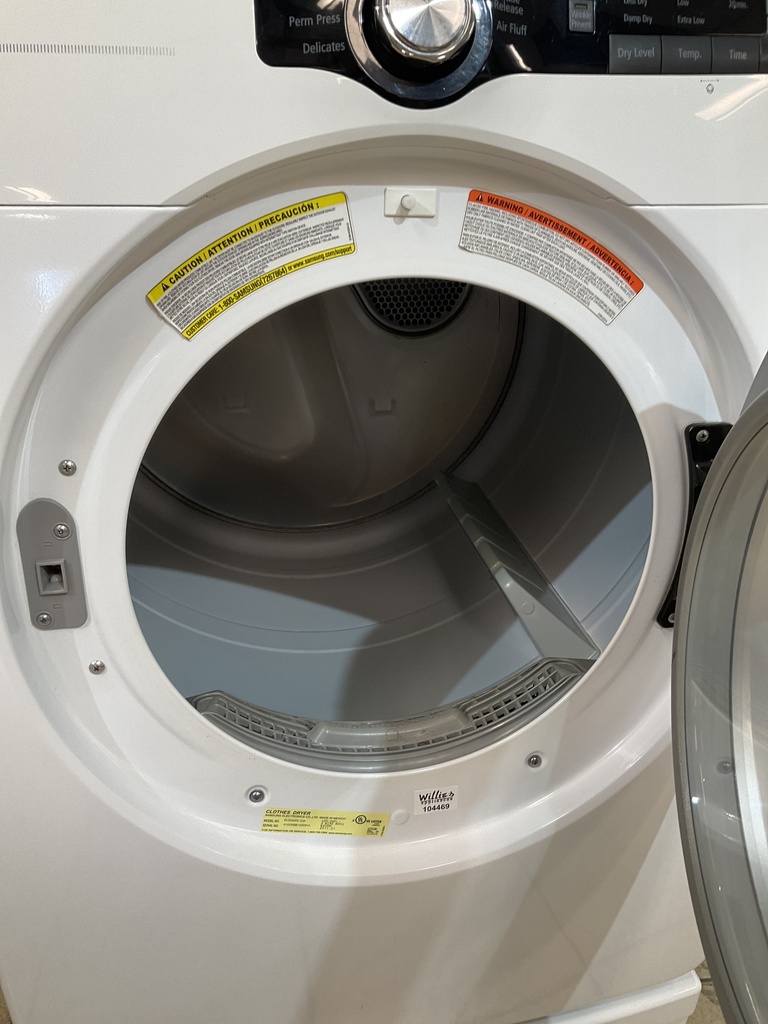 Samsung Used Electric Dryer 220volts (30 AMP) 27inches {no cord} (White) 