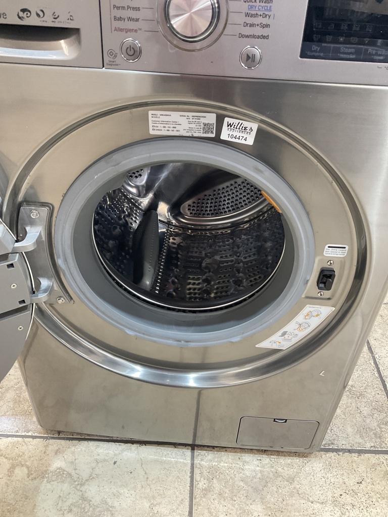 Lg Used Combo Washer/Dryer Front Load 23 1/2” (Stainless) 