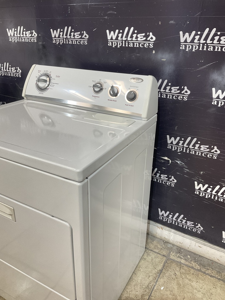 Whirlpool Used Electric Dryer 220volts (30 AMP) 29inches {3 prong} (White) 
