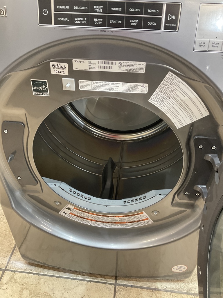 Whirlpool Used Natural Gas Dryer 27inches (Grey) 