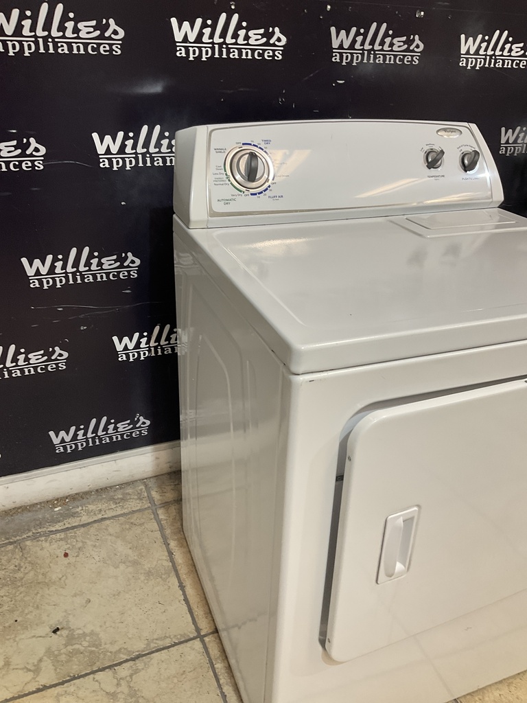 Whirlpool Used Electric Dryer 220volts (30 AMP) 29inches {3 prong} (White) 