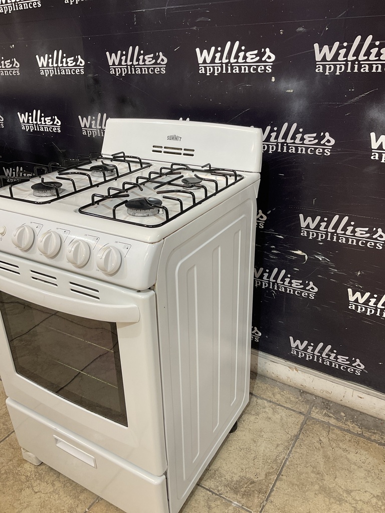 Summit Used Natural Gas Stove 24inches (white) 