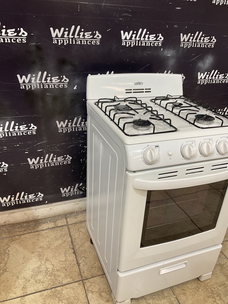 Summit Used Natural Gas Stove 24inches (white) 