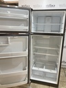 Ge Used Refrigerator Top and Bottom 28x66 1/2” (Stainless Steel) 