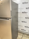 Whirlpool Used Refrigerator Top and Bottom 24x66 (Stainless Steel) 