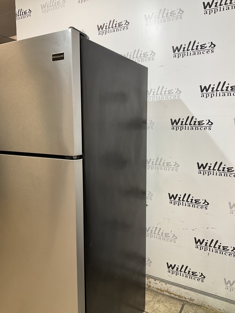 Frigidaire Used Refrigerator Top and Bottom 28 1/2” x 65” (Stainless Steel) 