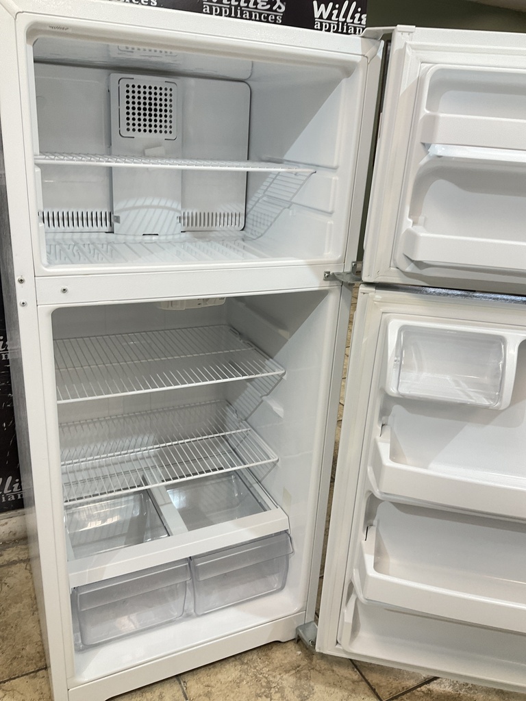 Hotpoint Used Refrigerator Top and Bottom 28x61 1/2” (White) 