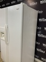 Whirlpool Used Refrigerator Side by Side 36 1/2” x 69 1/2” (White) 