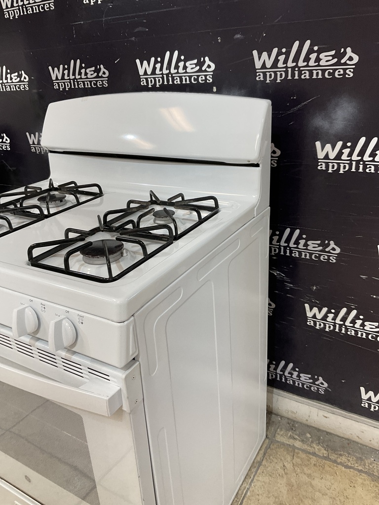 Ge Used Natural Gas Stove 30inches (white) 