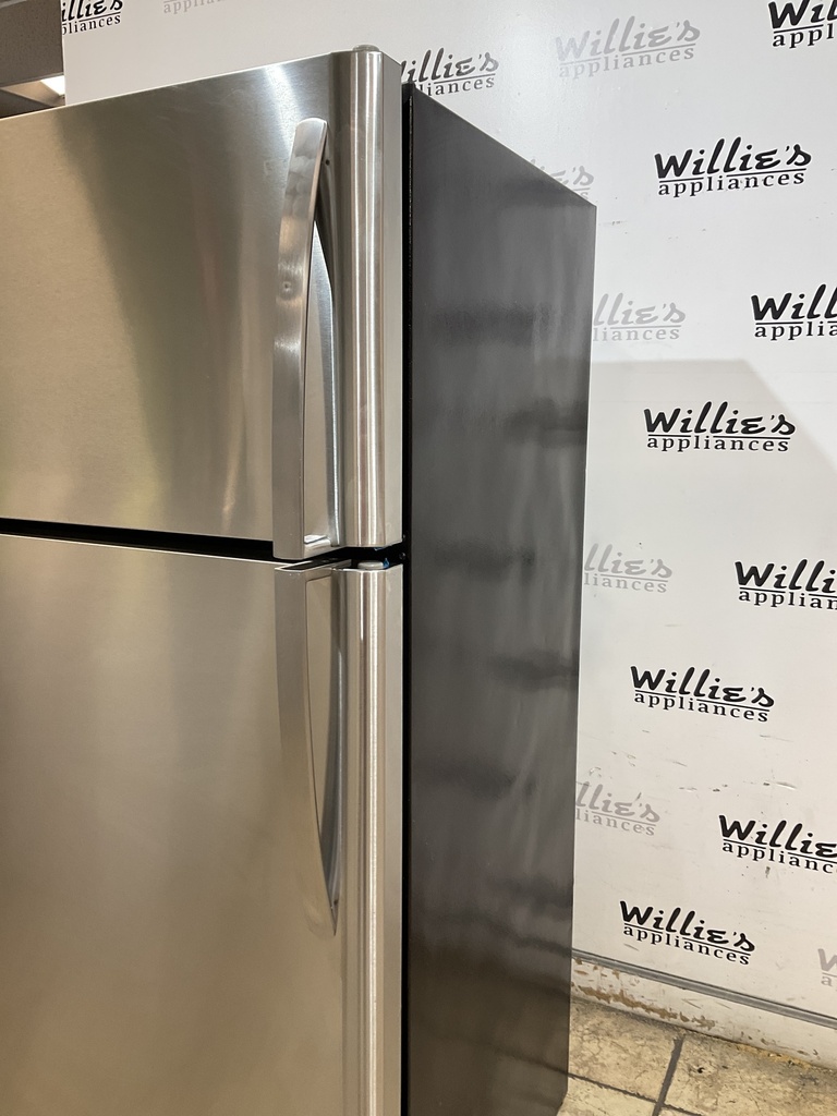Frigidaire Used Refrigerator Top and Bottom 30x66 (Stainless Steel) 