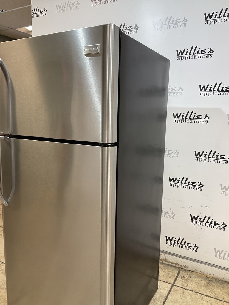 Frigidaire Used Refrigerator Top and Bottom 30x66( Stainless Steel) 