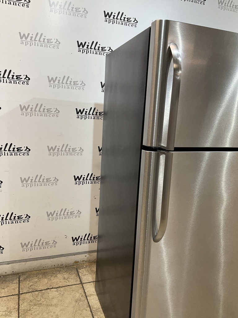 Frigidaire Used Refrigerator Top and Bottom 30x66( Stainless Steel) 